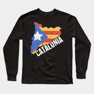 Independence For Catalonia | Catalunya Country & Flag Long Sleeve T-Shirt